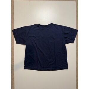 Cotton On Heavy Weight Sometimes Archive Reissue Navy Blue Boxy T-Shirt XL